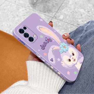 เคส oppo reno 4 reno 5 reno 3 reno 2 f เคสการ์ตูนน่ารัก ขอบซิลิโคน ขอบตรง เคสโทรศัพท์มือถือ เพื่อส่งสายคล้อง