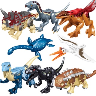 mega toys ตัวต่อ Dinosaur ไดโนเสาร์ No.77119 (เซ็ท8กล่อง)