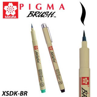 PIGMA หัวบรัช ปากกาพิกม่า ปลายพู่กัน กันน้ำ brush pen SAKURA XSDK-BR