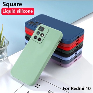 เคสโทรศัพท์มือถือซิลิโคนนิ่ม สีพาสเทล กันกระแทก สำหรับ Xiaomi Redmi 10 Redmi10 Phone Case Cover For Xiomi Redmi10