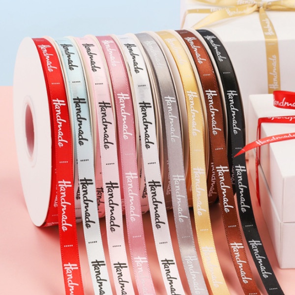 (1 ม้วน) ริบบิ้น Handmade ผ้าพิมพ์ลาย กว้าง 1 cm. ยาว 25 y. (AF1)