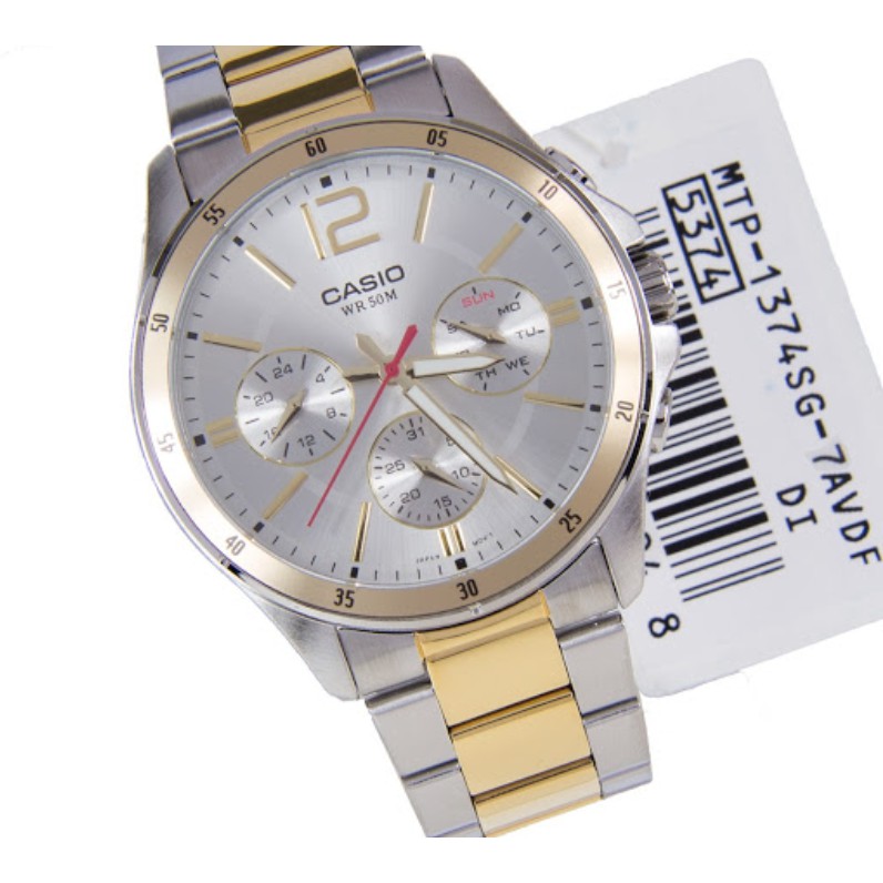 ของแท้ CASIO นาฬิกาคาสิโอ ผู้ชาย รุ่น MTP-1374 / Atime นาฬิกาข้อมือ MTP1374 นาฬิกาข้อมือผู้ชาย ของแท้ ประกัน1ปี