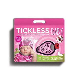 Tickless Baby อุปกรณ์อัลตร้าโซนิคป้องกันเห็บหมัดและยุง สีชมพู