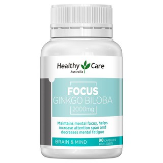 Healthy Care Focus Ginkgo Biloba 2000mg 90 Capsules