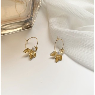 [Arrival] Earrings minimal korean Flower S925 ต่างหู มินิมอล เครื่องประดับแฟชั่น {พร้อมกล่อง}