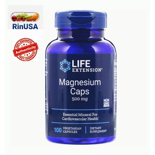 พร้อม​ส่ง​❣️Life Extension Magnesium Caps, แมกนีเซียม Multi​form 500 mg, 100​ Capsules