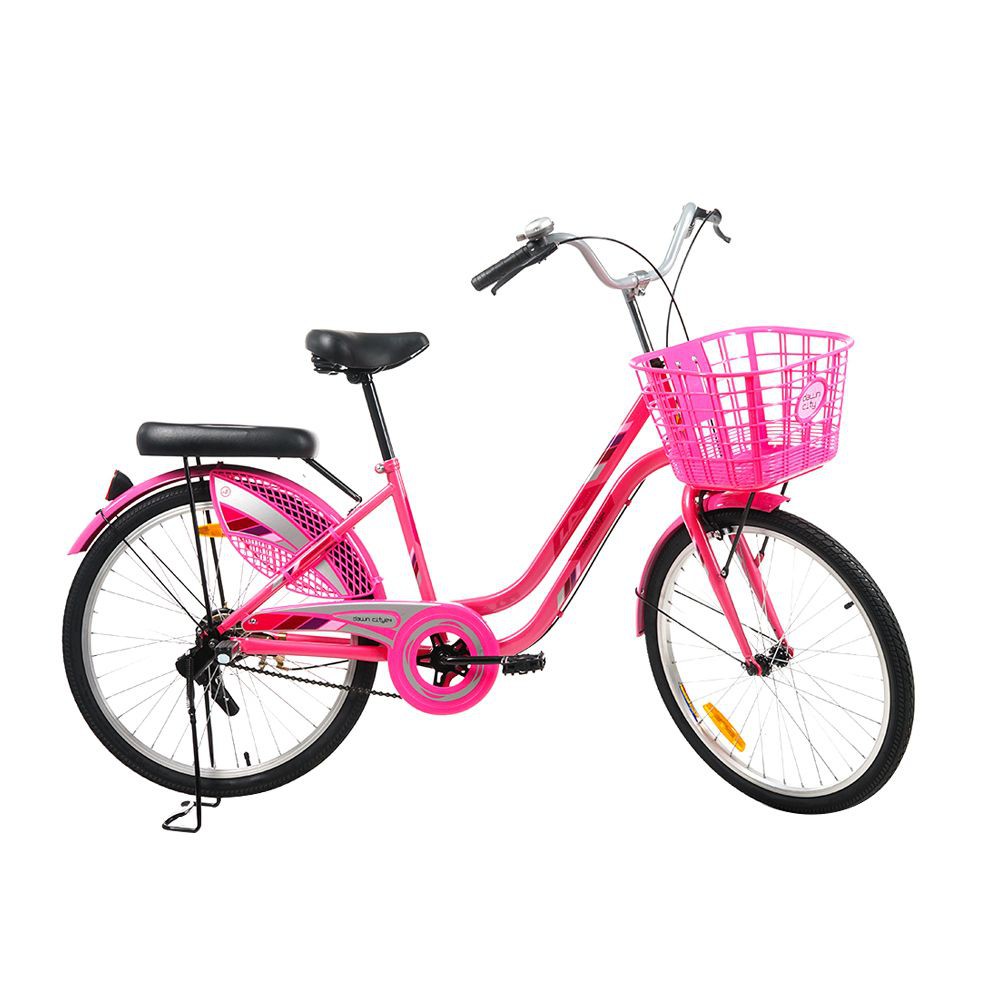 จักรยานแม่บ้าน LA DAWN 2.0 24 นิ้ว สีชมพู จักรยานแม่บ้าน จักรยาน กีฬาและฟิตเนส CITY BIKE LA DAWN 2.0 24" PINK
