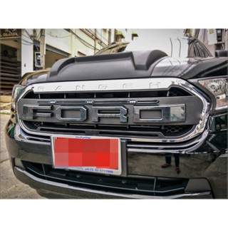 กระจังหน้า ฟอร์ด แรนเจอร์ ford ranger 2018 โลโก้ ฟอร์ด ford ดำ สีขาว รุ่น xl xlt xls