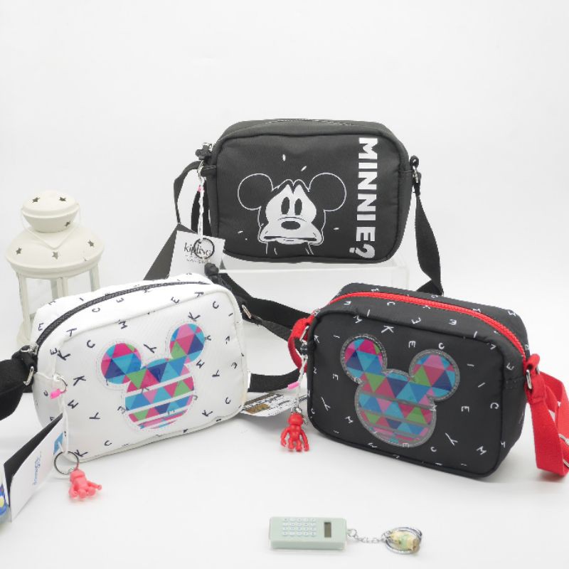 กระเป๋าสะพาย💗Kipling BRight Disney's Minnie Mouse And Mickey Mouse รุ่น Crossbody Bag