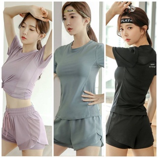 ชุดเซ็ตออกกำลังกายผู้หญิง เสื้อ121 กางเกง122 (ขายแยก)