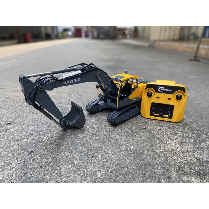 รถแม็คโครบังคับวิทยุVOLVO E598-003 ระบบไฟฟ้าเซอร์โว 2.4GHz1:16 รายละเอียดสวยมีเสียงและมีไฟแบตเตอรี่ช