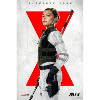 Poster Marvel Black widow yelena belova (ชุดขาว)​