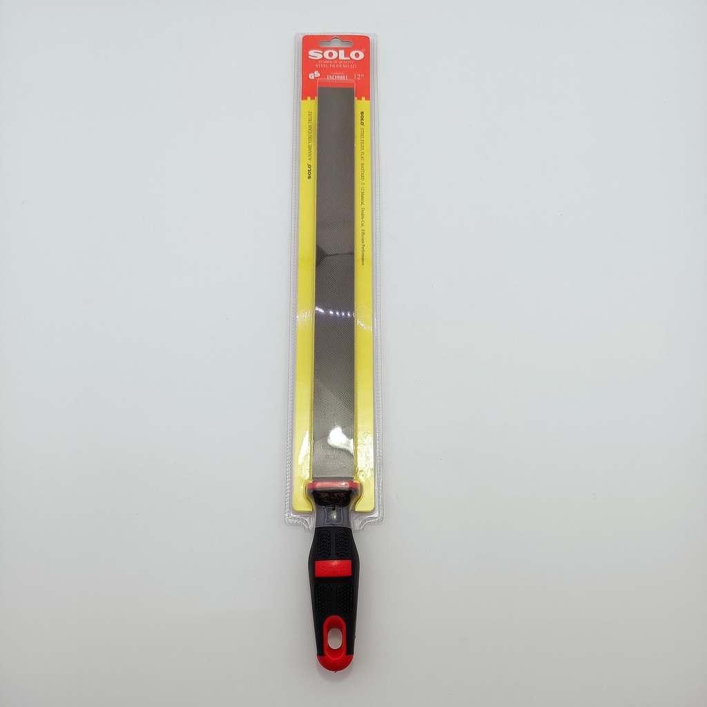 SOLO ตะไบแบนหยาบ 12 นิ้ว พร้อมด้าม NO.221 ตะไบแบนโซโล 12” ตะไบหยาบ 12 นิ้ว