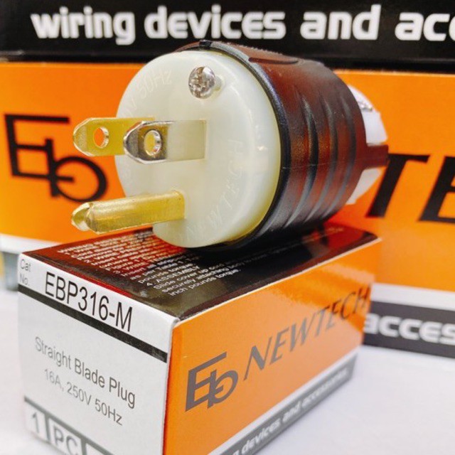 ปลั๊กAC ยี่ห้อ NEWTECH ตัวผู้ ตัวเมีย ของแท้ 💯%