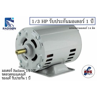 มอเตอร์ Radison 1/3 HP 220V ของแท้ รับประกัน1ปี