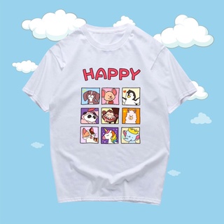 เสื้อยืด สกรีน ลาย happy pet พร้อมส่ง🔥