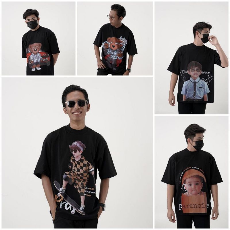 Paranoise Vol 17 - Kid Skate Tee, Teddy Mini Tee, Kid Plane Tee, Baby Egg Tee, Teddy Thor AR Tee