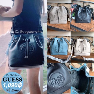 Guess Drawstring Bucket Bag •