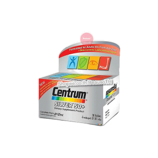 Centrum Silver 50+ เซ็นทรัม วิตามินรวม บำรุงร่างกาย สำหรับผู้สูงอายุ