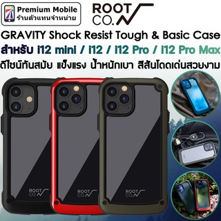 ROOT CO. GRAVITY Shock Resist Tough &amp; Basic เคสกันกระแทก สำหรับ i12 mini / 12 / 12 Pro / 12 Pro Max ดีไซน์ทันสมัย