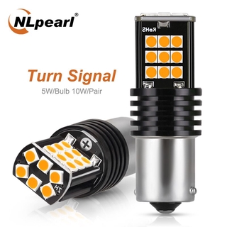 Nlpearl 2x Ba15s P21w ไฟ LED 1156 Bau15s ไฟ LED 3030SMD 1157 Bay15d ไฟเลี้ยวไฟเบรคไฟสัญญาณ 12V