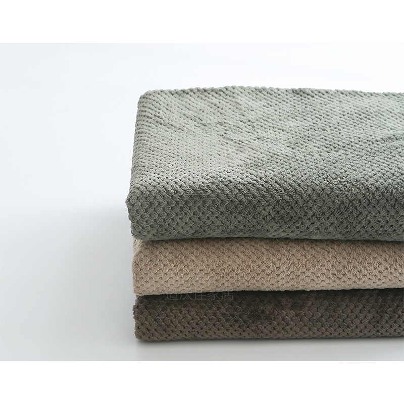 Gooddhome(กู๊ดโฮม) ผ้าห่มมินิมอลขนนุ่ม เนื้อผ้าขนแกะประการังเกรดพรีเมี่ยม - รูปที่ 3