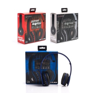 GEARMASTER หูฟังระบบ Bluetooth สีน้ำเงิน พร้อมสาย usb