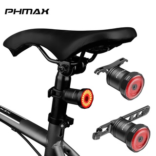 Phmax ไฟท้ายจักรยาน สีแดง กันน้ํา ชาร์จ USB