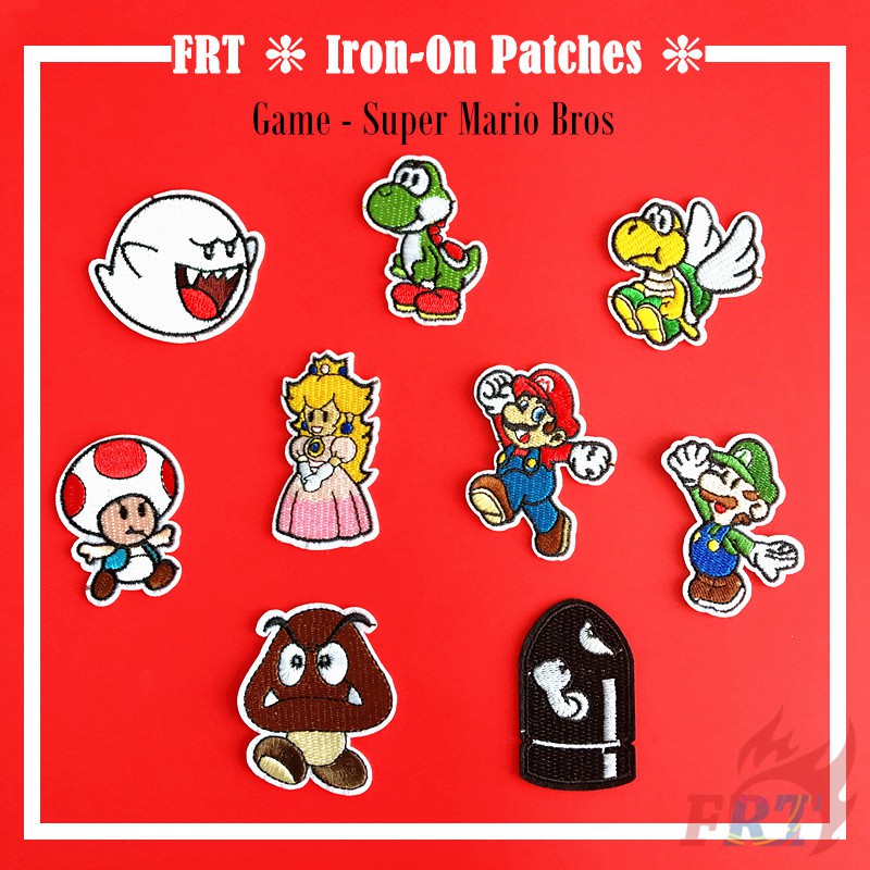 Game : Super Mario Bros S - 2 Patch แพทซ์สําหรับเย็บปักตกแต่งเสื้อผ้า 1 ชิ้น
