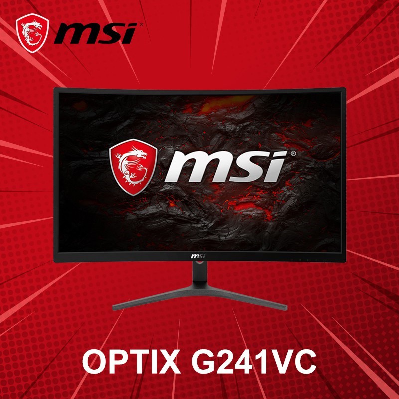 ทบทวนmonitor 23 6 Msi Optix G241vc Va Vga Hdmi Curve Freesync 75hz Good Price