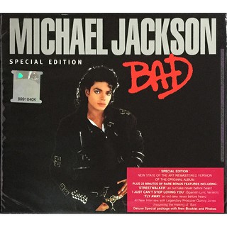 Michael JACKSON - Bad 2001 แผ่น CD เพลงพิเศษ SONY + SLIPCASE (KING OF DANCE POP/ROCK &amp; R&amp;B LEGEND)