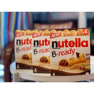 Nutella B-Ready ขนมปังกรอบสอดไส้ชอคโกแลตนูลเทลล่า มี 6 ชิ้น