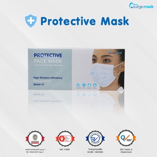 Protective Mask หน้ากากอนามัย3ชั้น กรองฝุ่น แบคทีเรีย และ ไวรัส *แบบกล่อง