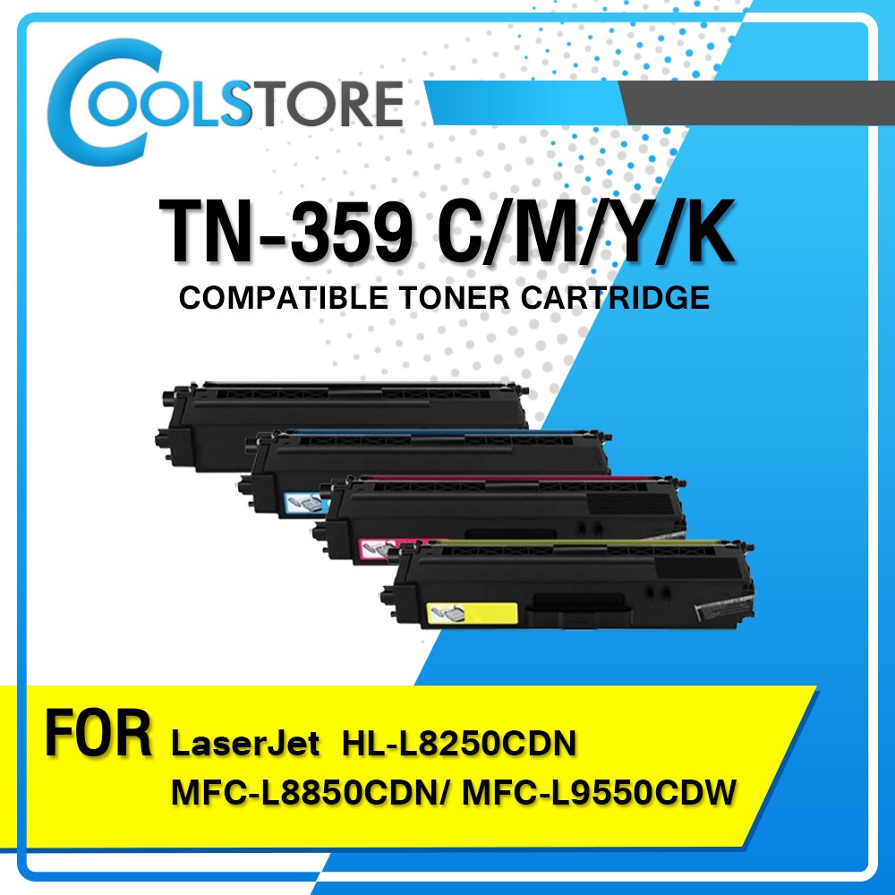 COOLS หมึกเทียบเท่า TN359/TN-359/BK/359C/359M/359Y For Printer Brother HL-L8250CDN/L8350C/L9550CDW