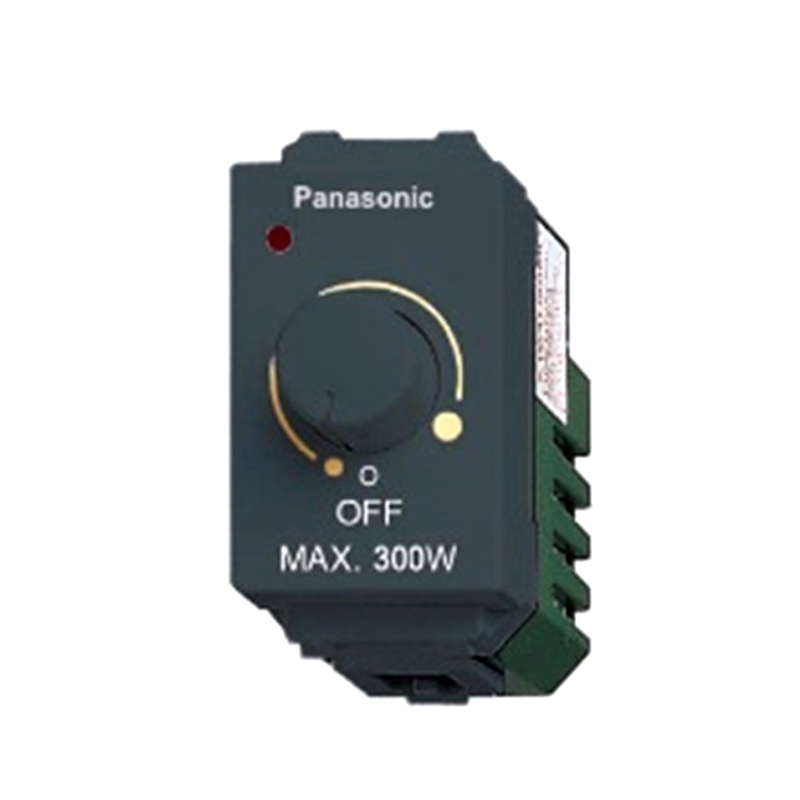 สวิตซ์หรี่ไฟ 300w Dimmer Switch Panasonic WEG 57813H แถมฝาWEG6801MWแบบแนวตั้ง