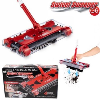 ไม้กวาดไฟฟ้าไร้สายชาร์จไฟ รุ่น-G6  SwivelSweeper