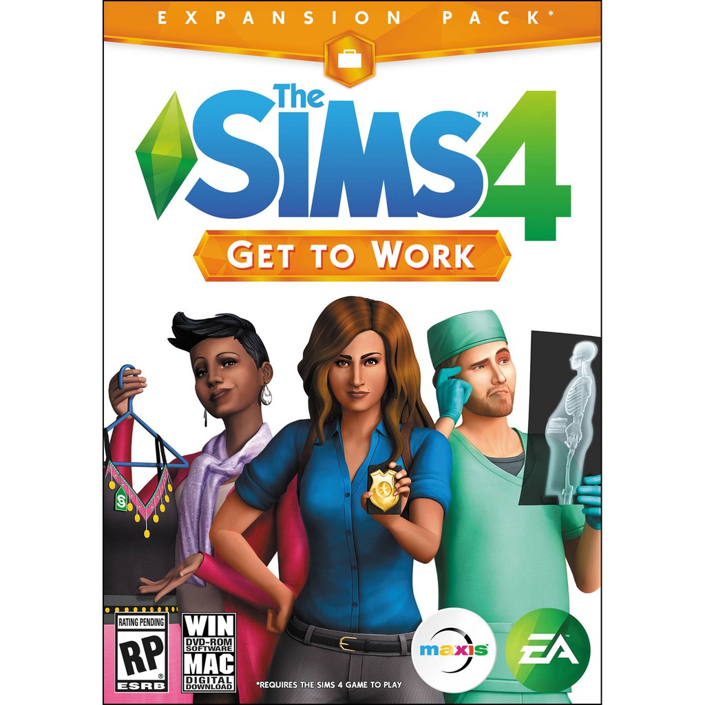 แผ่น CD DVD The Sims 4 All DLCs (รวม Get to work) Offline PC Games