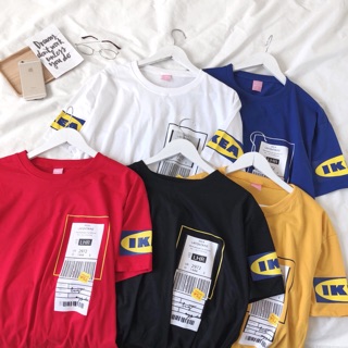 เสื้อยืดoversize สกรีนลาย ikea