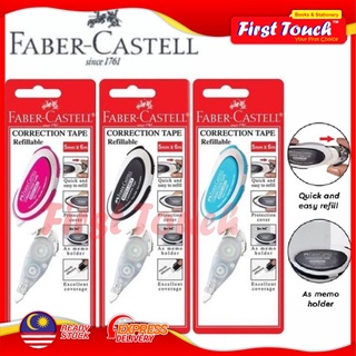 Faber-castell เทปลบคําผิด แบบรีฟิล พร้อมไส้ปากกา 1 ชิ้น 5 มม. X 6 ม.169102)