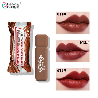 👄 ลิปสติก​ ลิปจิ้มจุ่ม ลิปช็อคโกแลต (No.H7059) Chocolate Lipgloss Heng fang เนื้อกำมะหยี๋ เกลี่ยง่าย ติดทน ของแท้💯