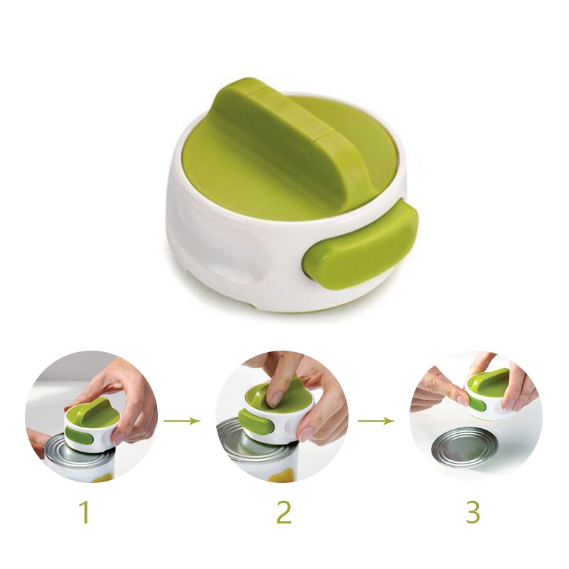 1PC Injury Proof Compact Design Durable Can Opener/Portable Manual Can Opener Beer Opener /Safety Rotating Side Cut Manual Can Openers/Universal The Easiest Bottle Can Opener ราคา ถูกที่สุด ดีลบีเคเค แกลเลอรีภาพที่ 8