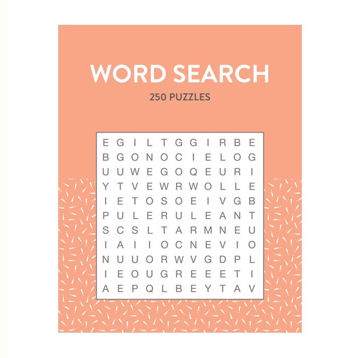 250 Word Search Puzzles Book For Adults & Kids with 288 Pages
