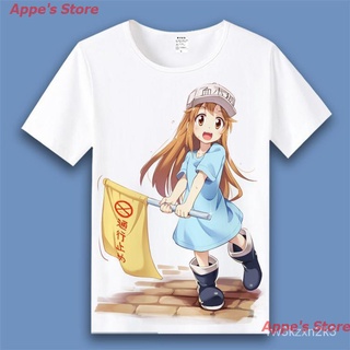 Appes Store 2021 Cells At Work! เสื้อยืด Platelets Red Blood Cell Animation Peripherals Student Men Women แขนสั้น เสื้อ