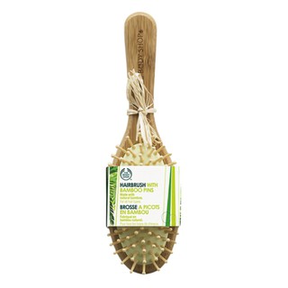 พร้อมส่ง The Body Shop Bamboo Large Oval Cushioned Wooden Pin Brush