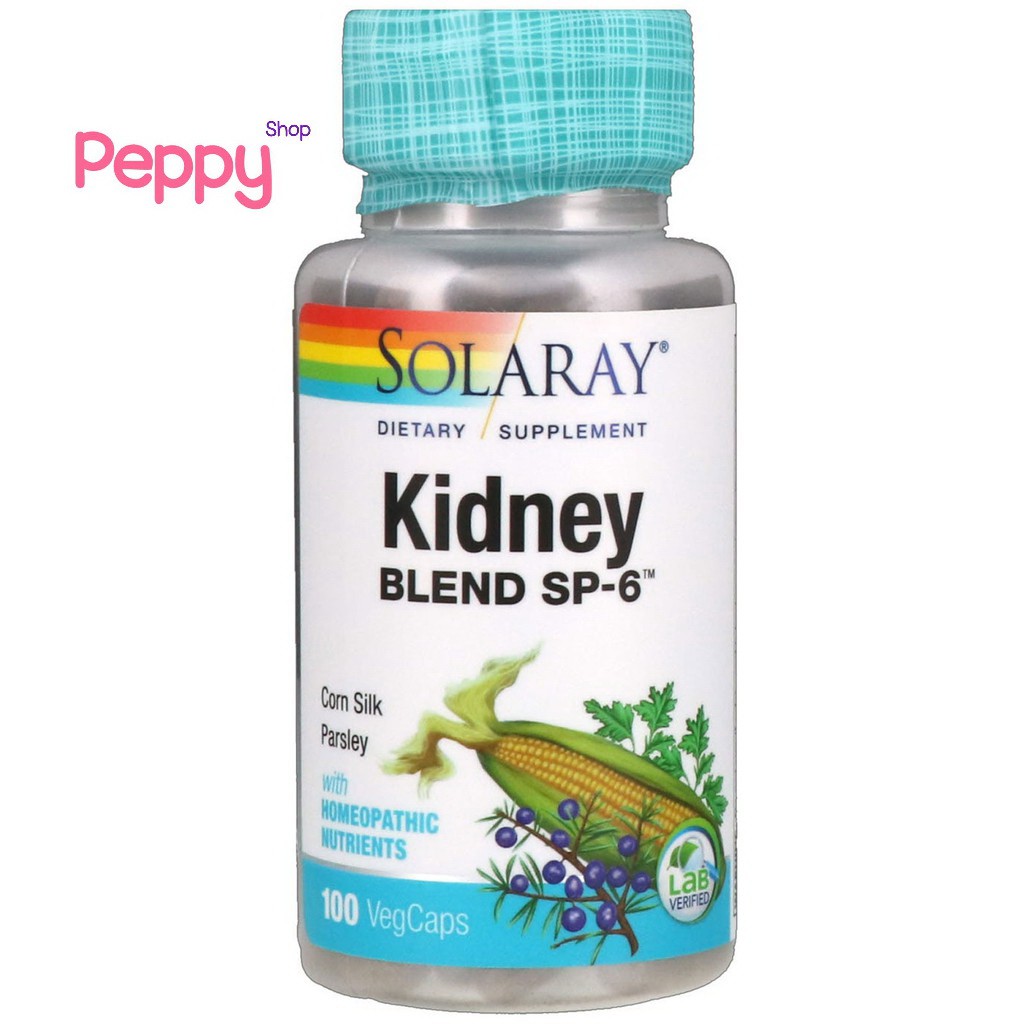 Solaray Kidney Blend SP-6 (100 VegCaps) ช่วยบำรุงไต 100 เวจจี้แคปซูล