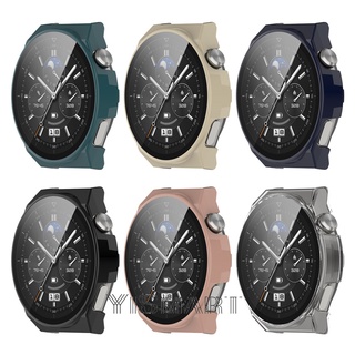 เคส PC กันชน สําหรับ Huawei Watch GT 3 Pro 46 มม. กระจกนิรภัย ป้องกันหน้าจอ + เคสแข็ง เคสป้องกัน สําหรับสมาร์ทวอทช์ GT3 Pro