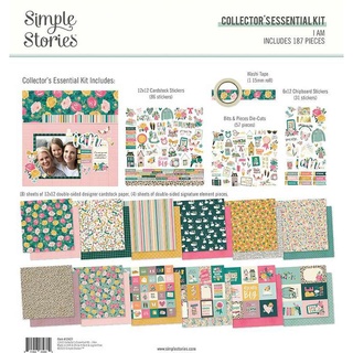 Simple Stories Collectors Essential Kit 12"X12" : I AM