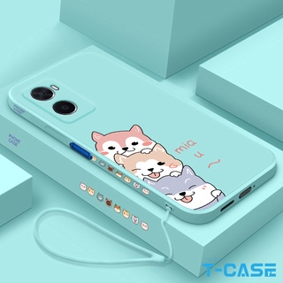 เคส Oppo A57 4G 2022 A77S A77 5G A74 5G A74 A95 A76 A96 A57 A39 Soft Case Lovely Dog Case TGG