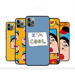 H-86 เคสโทรศัพท์ซิลิโคน แบบนิ่ม ลาย I am cool สําหรับ OPPO Reno 5 5K 5Z 4F 4 5F 4Z Pro SE Plus Lite