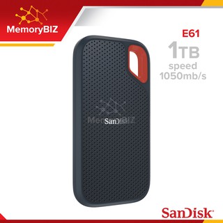 SanDisk Extreme® Portable SSD V2 1TB อ่านสูงสุด 1,050 MB/s เขียนสูงสุด 1,000 MB/s (SDSSDE61-1T00-G25) รับประกัน 5 ปี